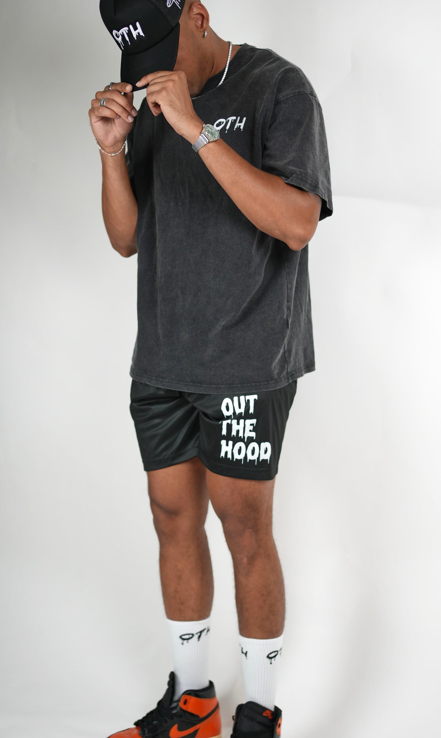 OTH Black Mesh Shorts