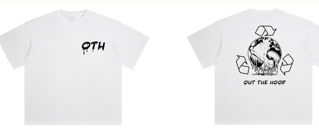 OTH White/Cream Oversized Slime World T-shirt
