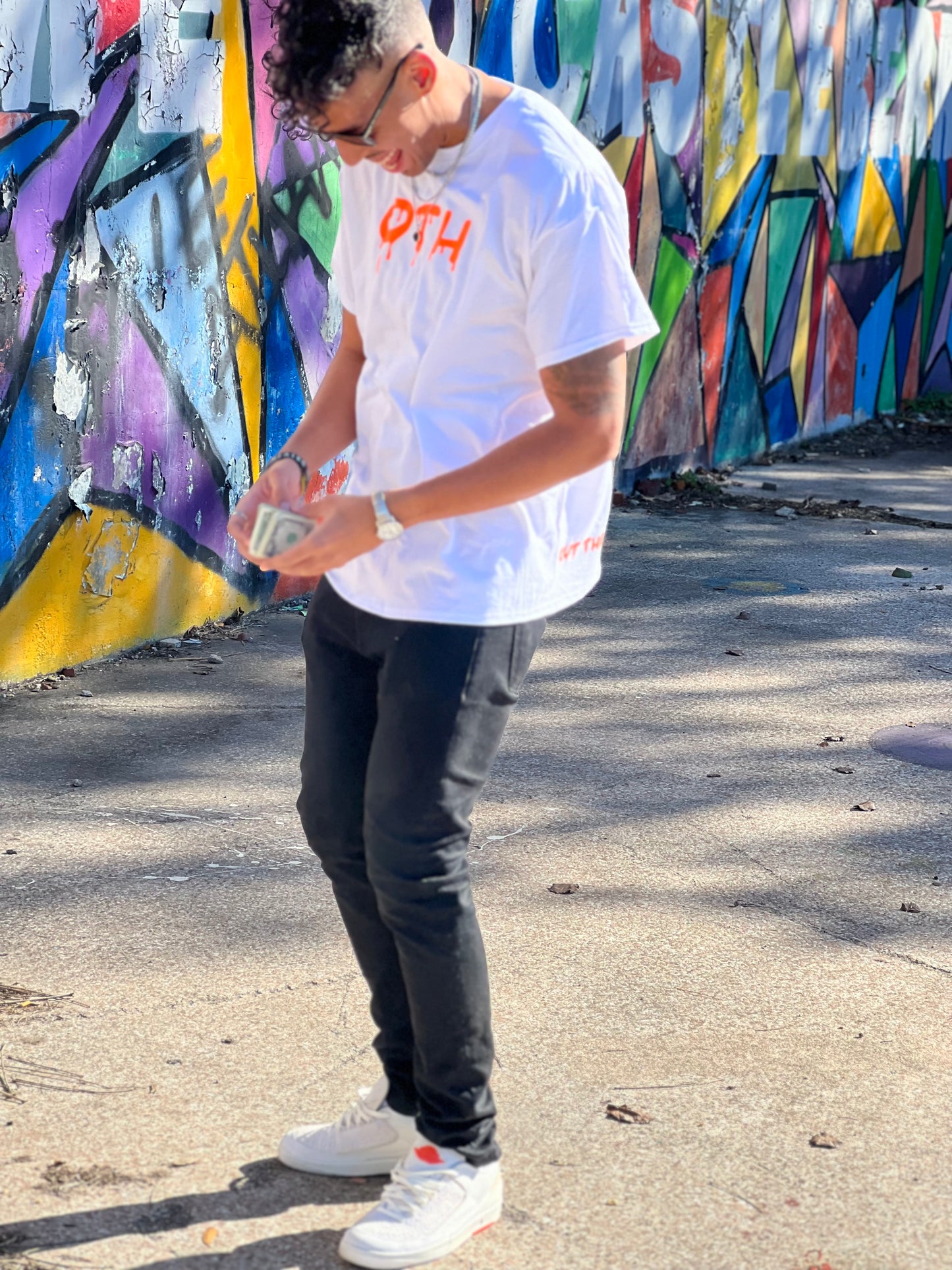 OTH Orange/White Tee